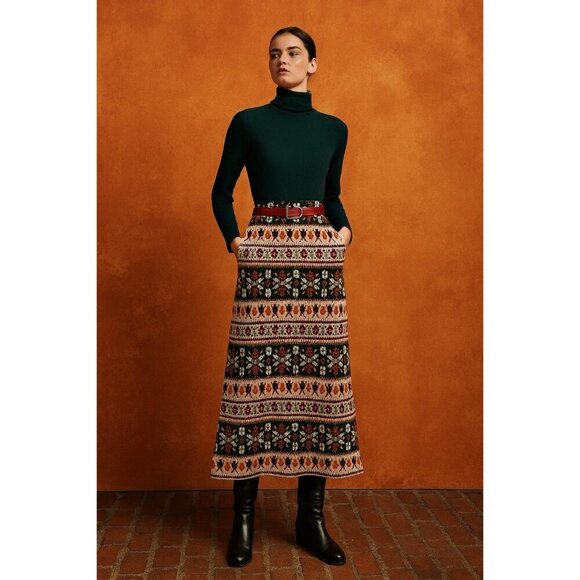 turtleneck geometric funky disco belt S M - Picture 2 of 11